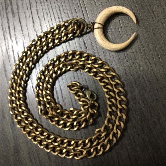 Crescent Moon Necklace - Picture 3 of 4